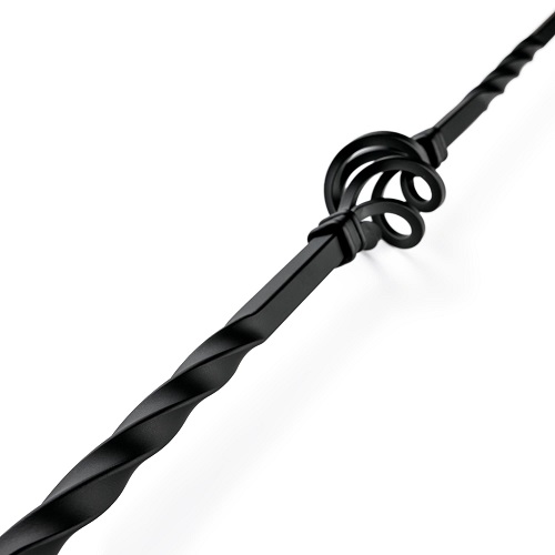 Snowdon Matt Black Metal Baluster Spindle 12.5mm X 1120mm (Square)
